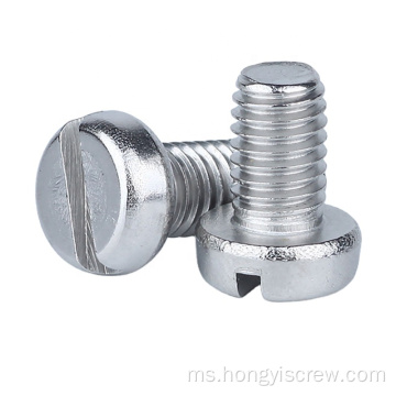 DIN 85 Gred4.8 Galvanzied Slotted Pan Head Screw